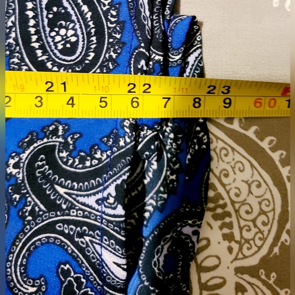 Beautiful Banana Republic Blue Paisley Shirt Dress size 4 - Picture 13 of 14